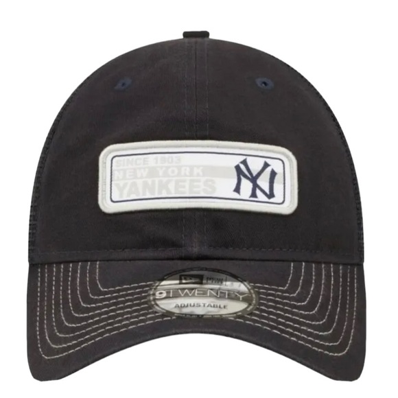 New Era New York Yankees 9TWENTY Adjustable Snapback Hat Cap Navy Blue OSFM - Picture 1 of 5